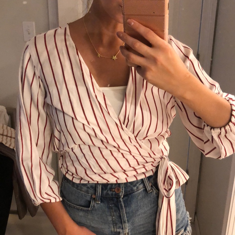 Red and White Striped Shirt
